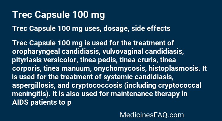 Trec Capsule 100 mg