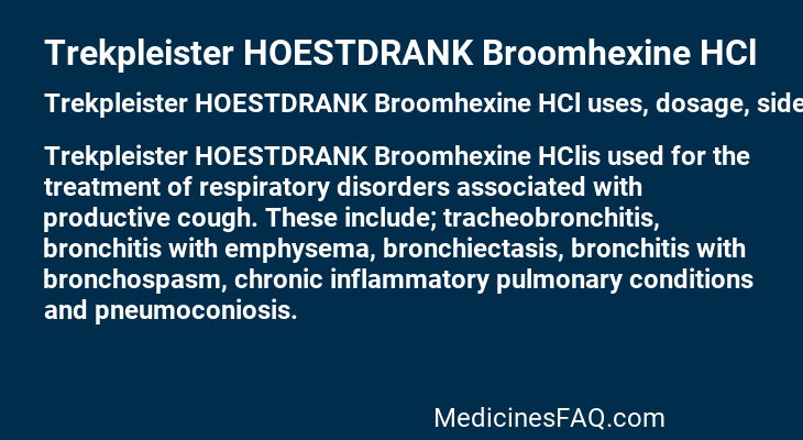Trekpleister HOESTDRANK Broomhexine HCl