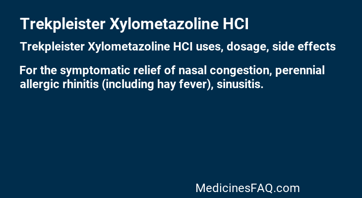 Trekpleister Xylometazoline HCI