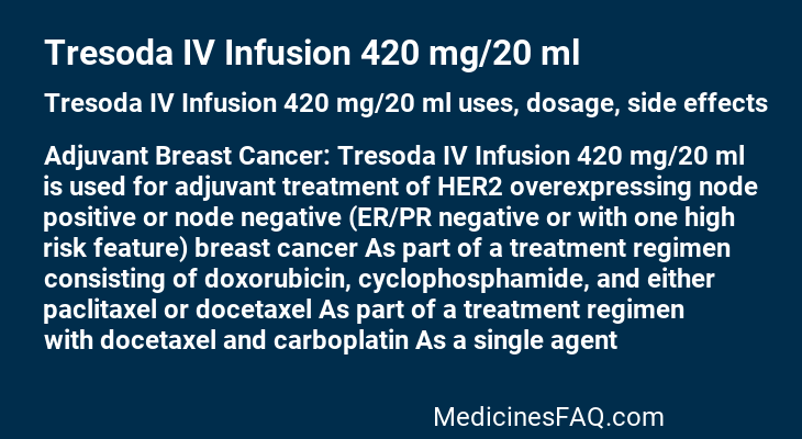Tresoda IV Infusion 420 mg/20 ml