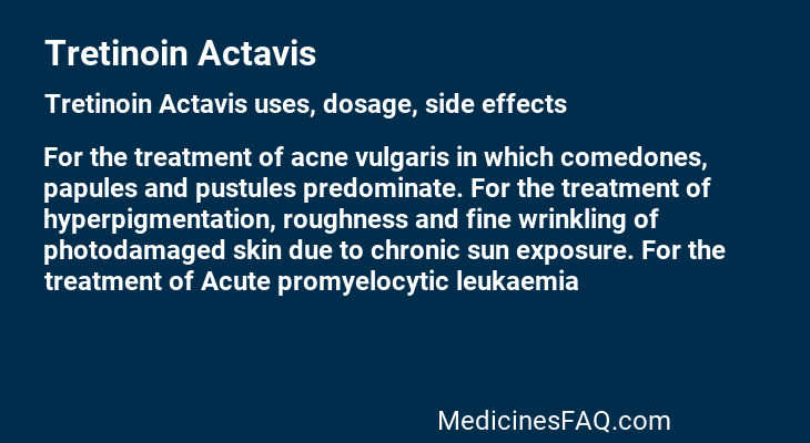 Tretinoin Actavis