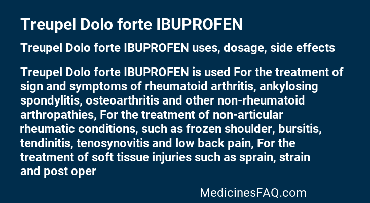 Treupel Dolo forte IBUPROFEN