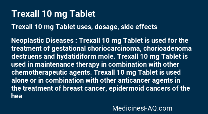 Trexall 10 mg Tablet