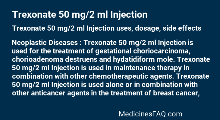 Trexonate 50 mg/2 ml Injection