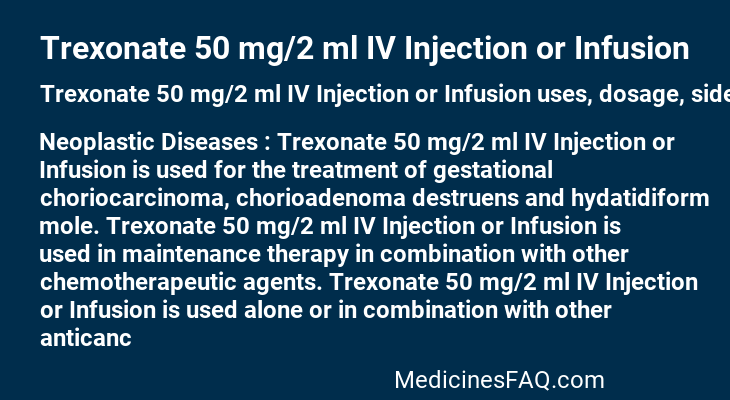 Trexonate 50 mg/2 ml IV Injection or Infusion