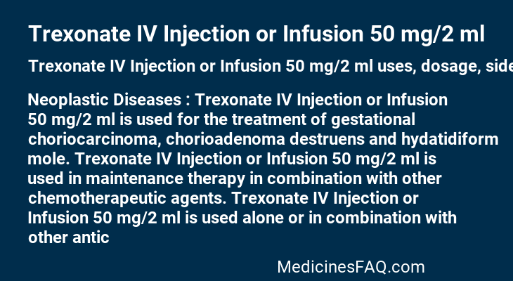 Trexonate IV Injection or Infusion 50 mg/2 ml