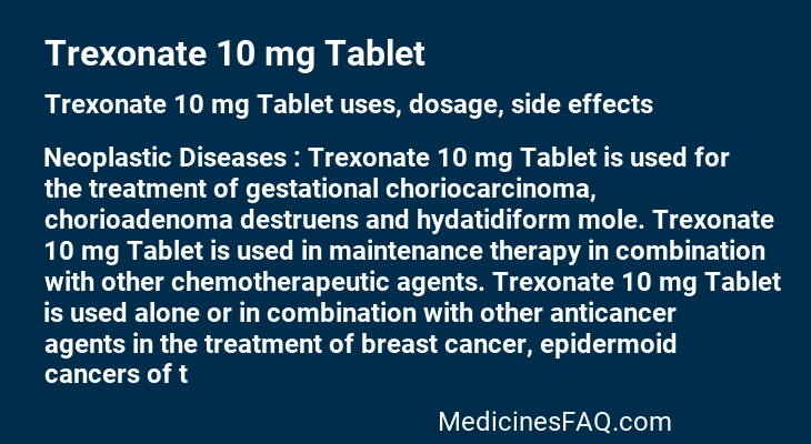 Trexonate 10 mg Tablet