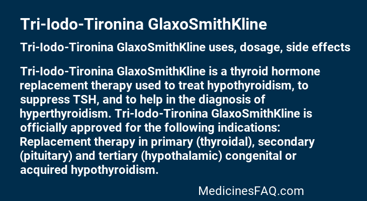 Tri-Iodo-Tironina GlaxoSmithKline