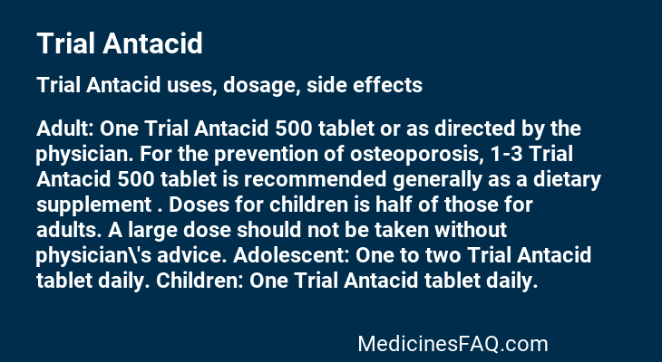 Trial Antacid