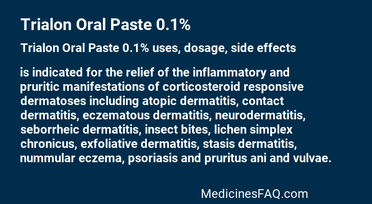 Trialon Oral Paste 0.1%