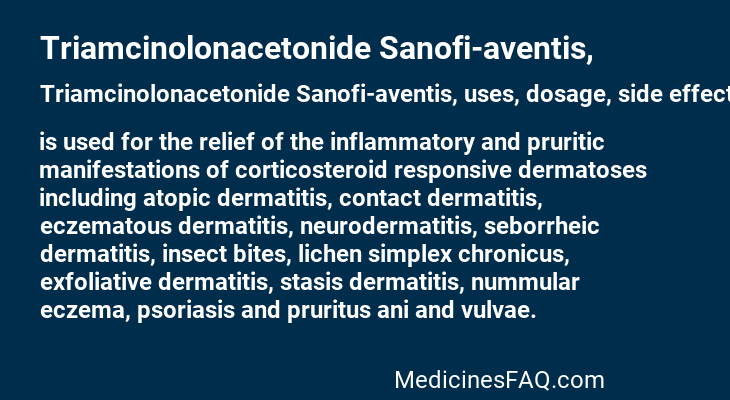 Triamcinolonacetonide Sanofi-aventis,