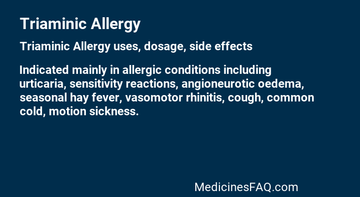 Triaminic Allergy