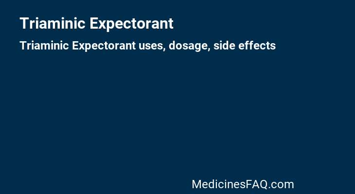 Triaminic Expectorant