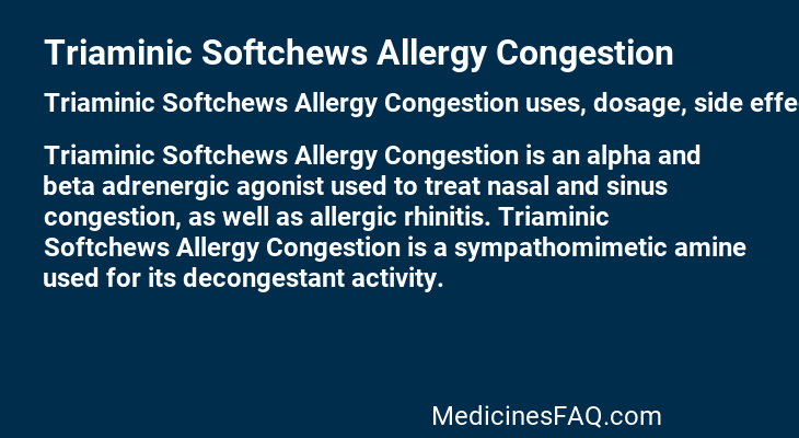 Triaminic Softchews Allergy Congestion