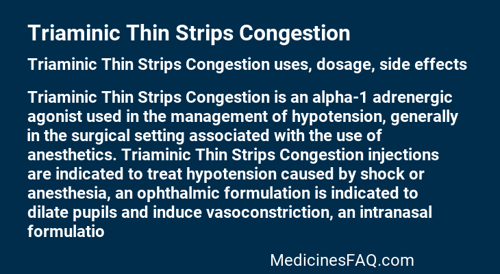 Triaminic Thin Strips Congestion