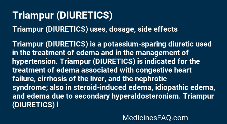 Triampur (DIURETICS)