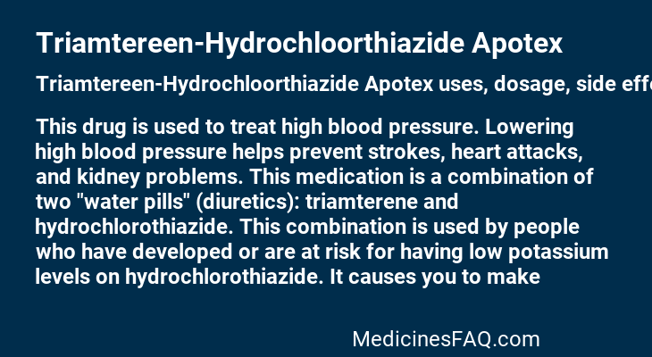 Triamtereen-Hydrochloorthiazide Apotex