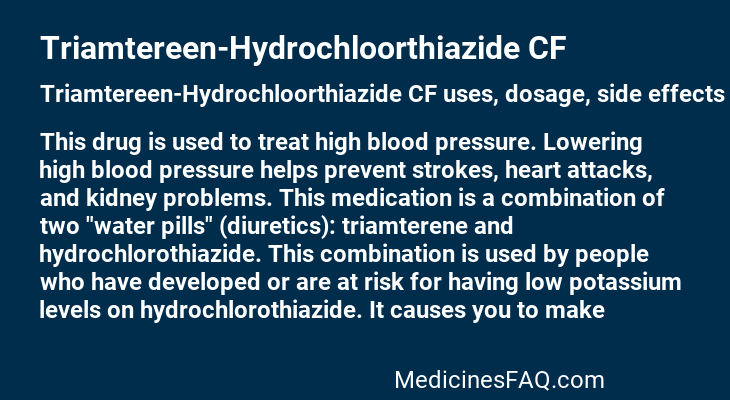 Triamtereen-Hydrochloorthiazide CF