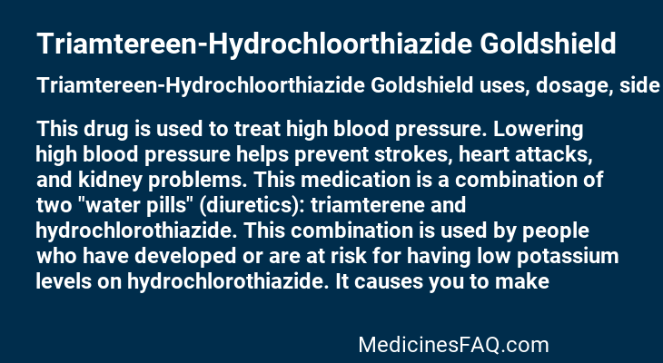 Triamtereen-Hydrochloorthiazide Goldshield