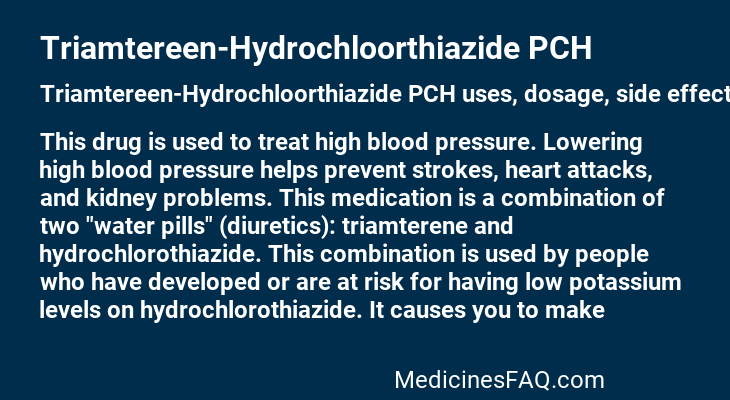 Triamtereen-Hydrochloorthiazide PCH