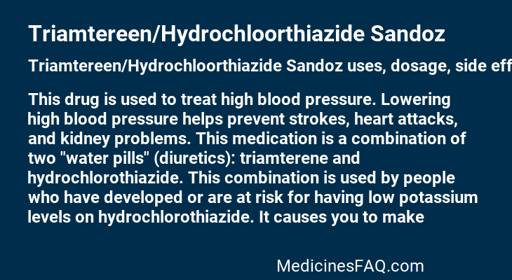 Triamtereen/Hydrochloorthiazide Sandoz