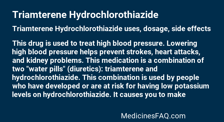 Triamterene Hydrochlorothiazide