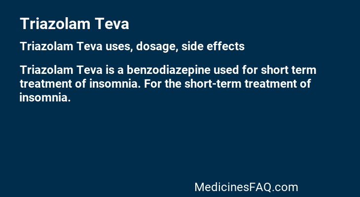 Triazolam Teva