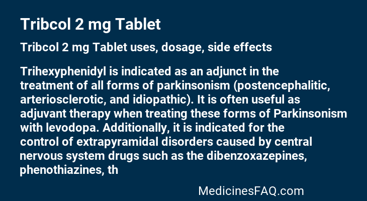 Tribcol 2 mg Tablet