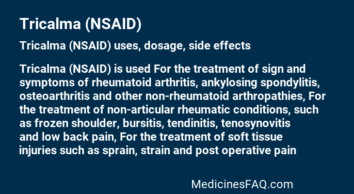 Tricalma (NSAID)