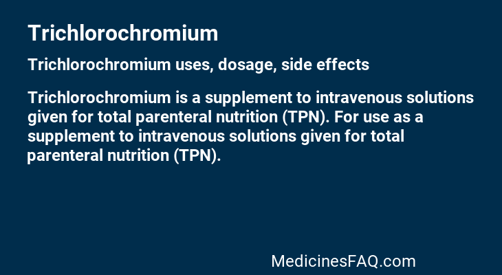 Trichlorochromium