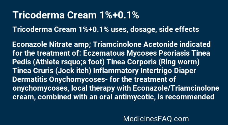 Tricoderma Cream 1%+0.1%