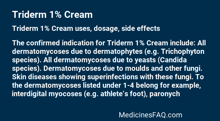 Triderm 1% Cream