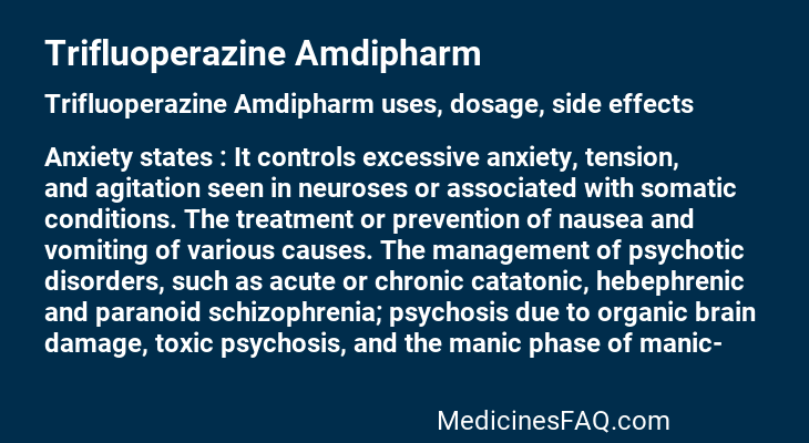 Trifluoperazine Amdipharm