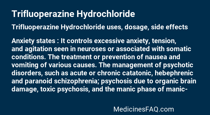 Trifluoperazine Hydrochloride