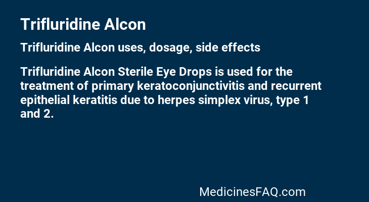 Trifluridine Alcon