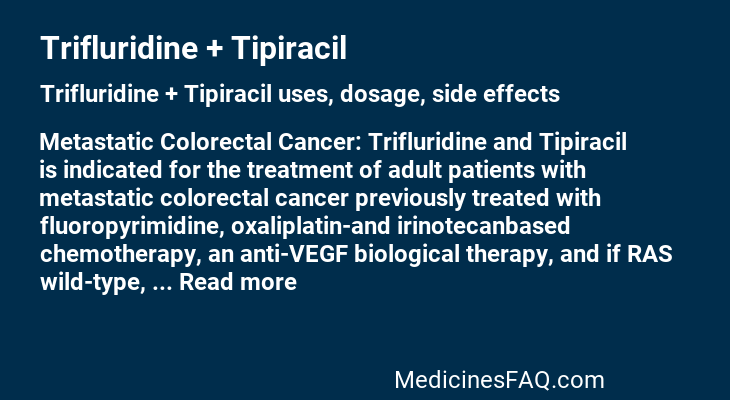 Trifluridine + Tipiracil