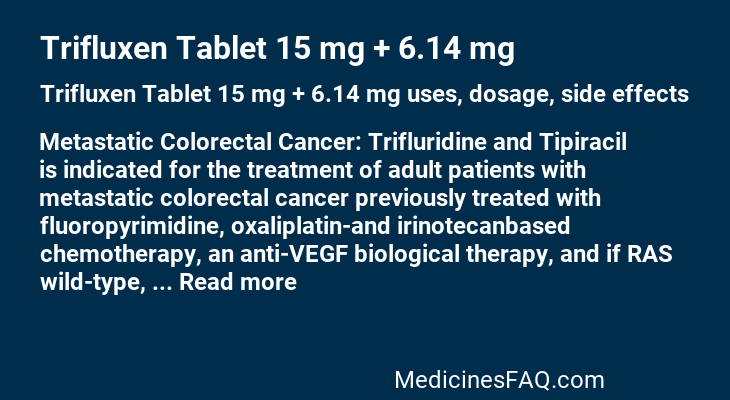 Trifluxen Tablet 15 mg + 6.14 mg