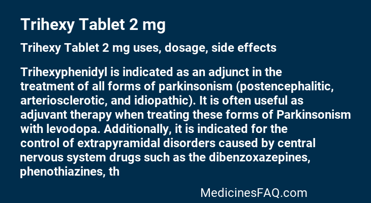 Trihexy Tablet 2 mg