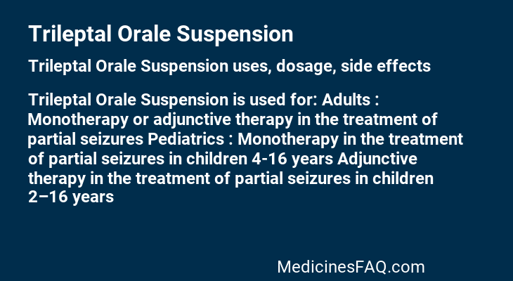 Trileptal Orale Suspension
