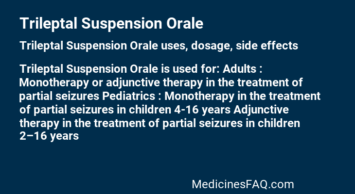 Trileptal Suspension Orale