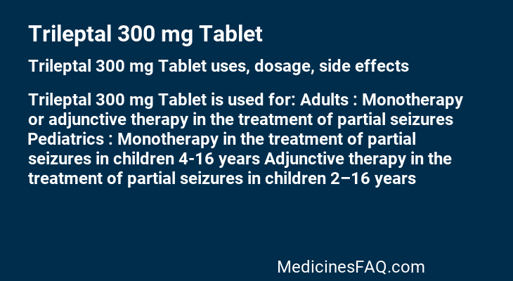 Trileptal 300 mg Tablet