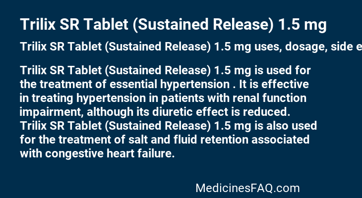 Trilix SR Tablet (Sustained Release) 1.5 mg