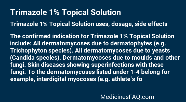 Trimazole 1% Topical Solution