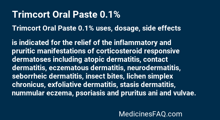 Trimcort Oral Paste 0.1%
