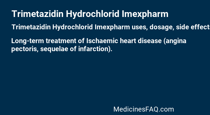 Trimetazidin Hydrochlorid Imexpharm