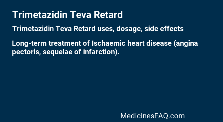 Trimetazidin Teva Retard