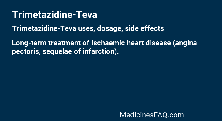 Trimetazidine-Teva