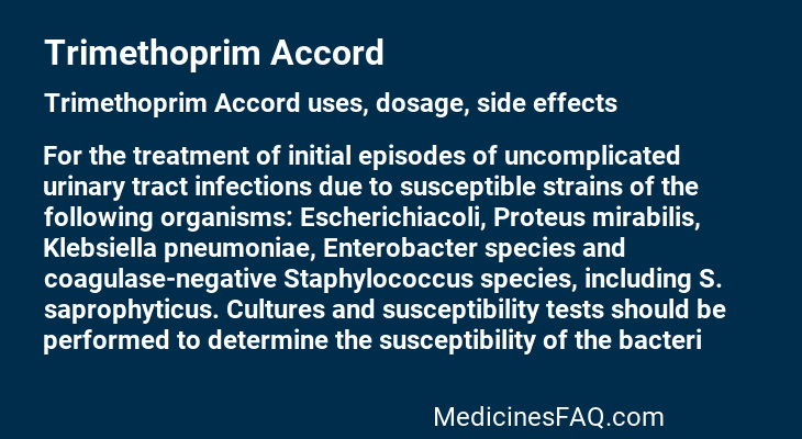 Trimethoprim Accord