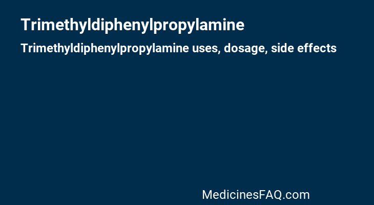 Trimethyldiphenylpropylamine