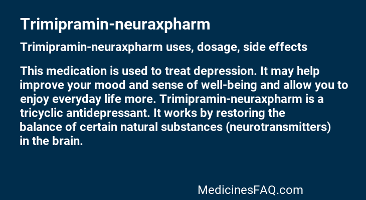 Trimipramin-neuraxpharm